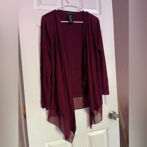Burgundy Cardigan